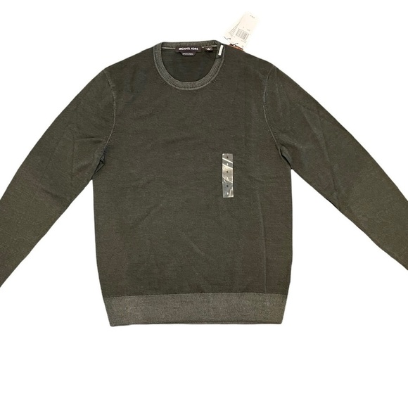 Michael Kors Other - NWT MICHAEL KORS MENS OLIVE MERINO WOOL CREWNECK SWEATER